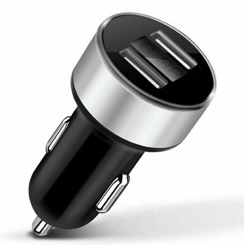 Dual-USB Auto Ladegerät mit Digitalanzeige