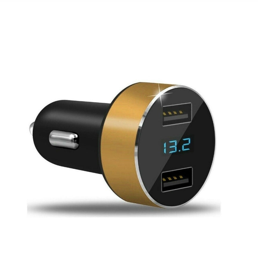 Dual-USB Auto Ladegerät mit Digitalanzeige