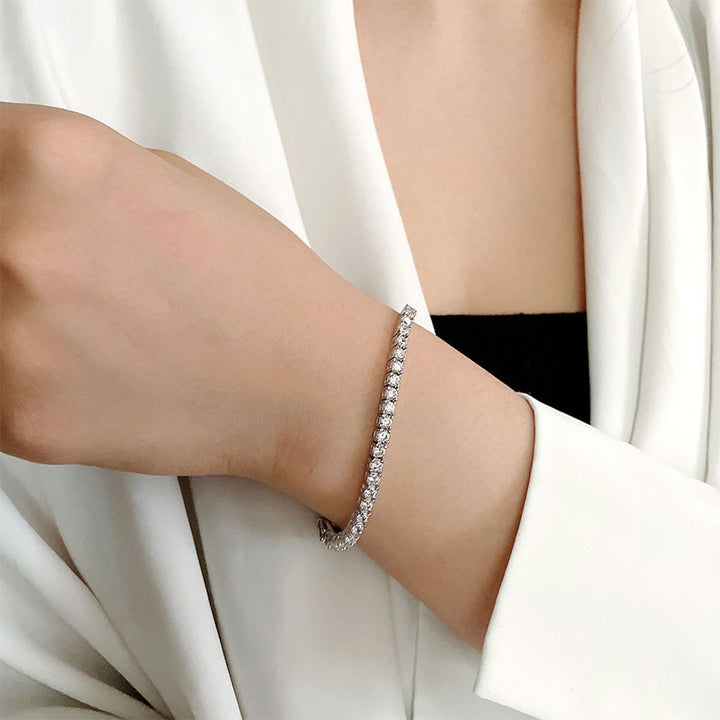 Silber-Tennisarmband