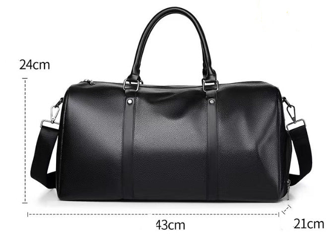 Elegante Leder-Reisetasche